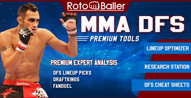 MMA DFS picks daily fantasy MMA premium lineup tools large