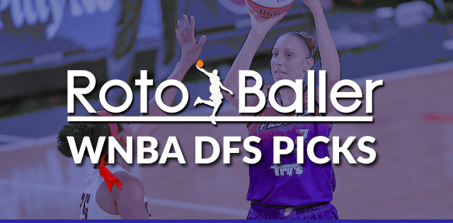 WNBA dfs lineup picks daily fantasy basketball stock