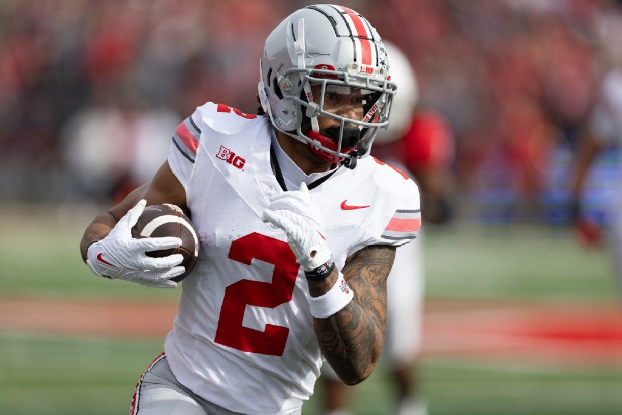 Emeka Egbuka - College Football Rankings - NCAA CFB DFS Lineup Picks - NFL Draft