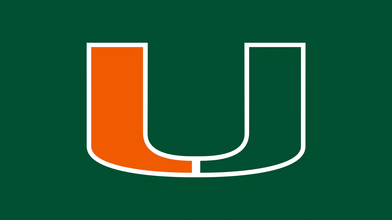 Miami Hurricanes - NCAA College Team Logo Stock